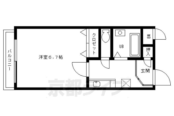 京都府京都市北区西賀茂南大栗町 北山駅 1K マンション 賃貸物件詳細