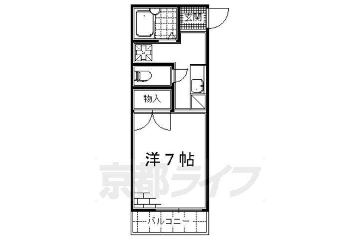 京都府京都市伏見区向島立河原町 観月橋駅 1K マンション 賃貸物件詳細