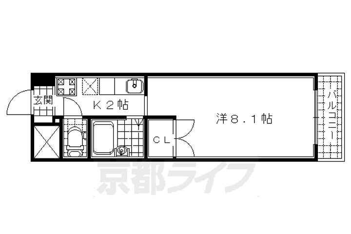 京都府宇治市木幡 木幡駅 1K マンション 賃貸物件詳細