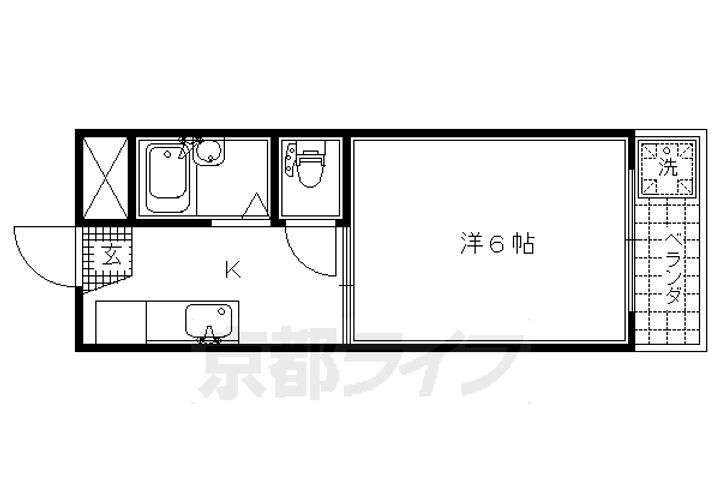 京都府京都市伏見区西桝屋町 墨染駅 1K マンション 賃貸物件詳細