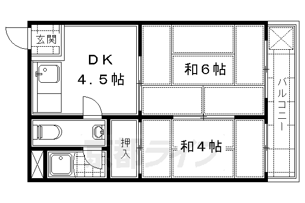 喜多源第２マンション 2階 2DK 賃貸物件詳細