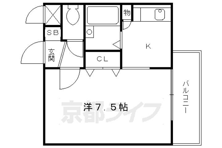 京都府京都市伏見区深草一ノ坪町 伏見稲荷駅 1K マンション 賃貸物件詳細