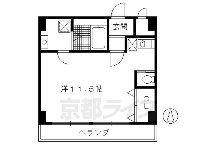 京都府京都市南区上鳥羽南花名町 上鳥羽口駅 ワンルーム マンション 賃貸物件詳細
