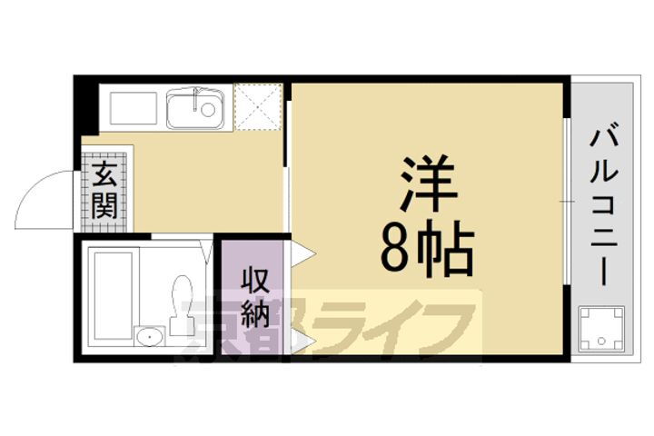 京都府京都市右京区常盤村ノ内町 花園駅 1K マンション 賃貸物件詳細