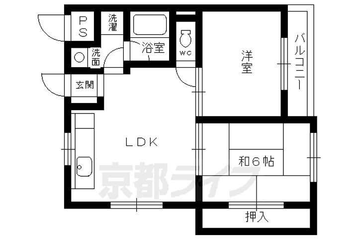 京都府京都市伏見区羽束師菱川町 西向日駅 2LDK マンション 賃貸物件詳細