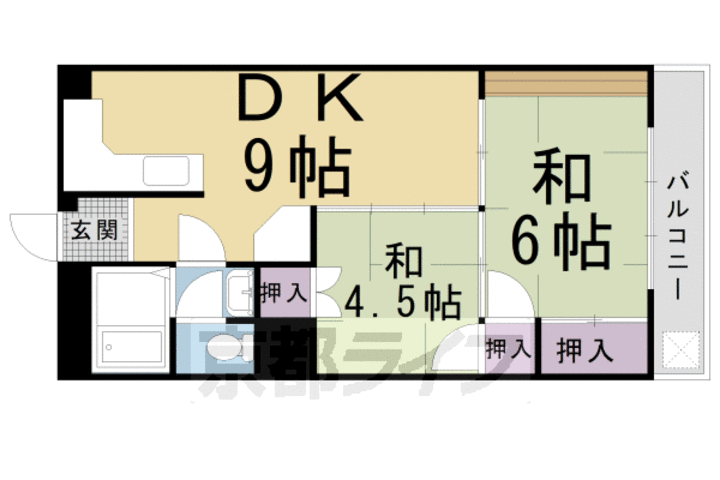 京都府京都市北区大宮北林町 北大路駅 2LDK マンション 賃貸物件詳細