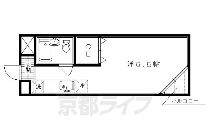 京都府京都市北区紫野南花ノ坊町 北野白梅町駅 1K アパート 賃貸物件詳細