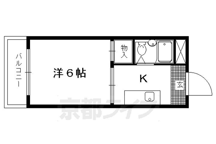 京都府京都市上京区東竪町 北野白梅町駅 1K マンション 賃貸物件詳細
