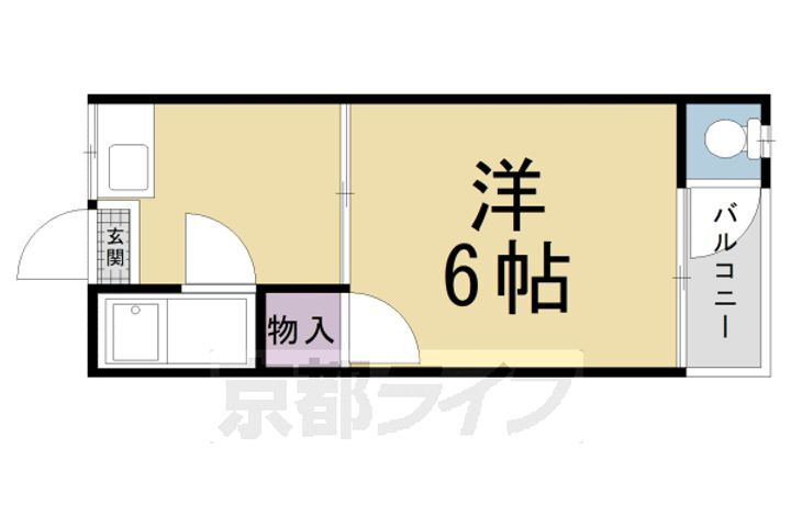 京都府京都市左京区北白川西町 出町柳駅 1K アパート 賃貸物件詳細