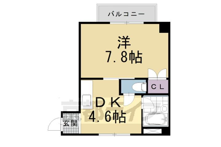 京都府京都市中京区矢幡町 烏丸御池駅 1DK マンション 賃貸物件詳細