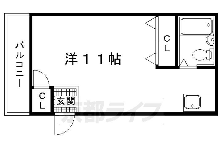 京都府京都市北区大将軍西町 北野白梅町駅 ワンルーム アパート 賃貸物件詳細
