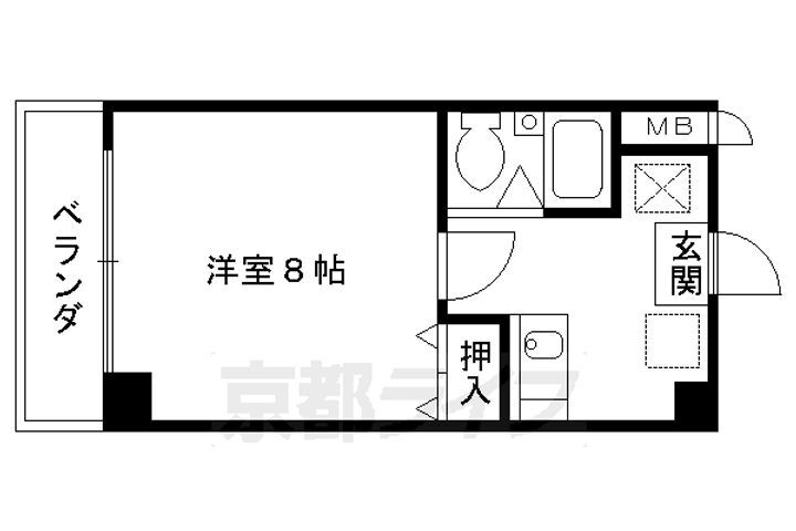 京都府京都市南区吉祥院西浦町 西大路駅 1K マンション 賃貸物件詳細