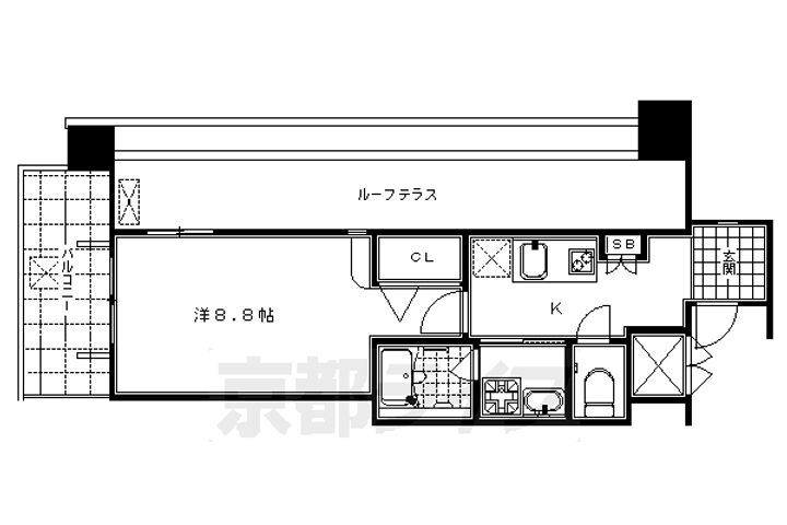 京都府京都市中京区今新在家西町 二条駅 1K マンション 賃貸物件詳細