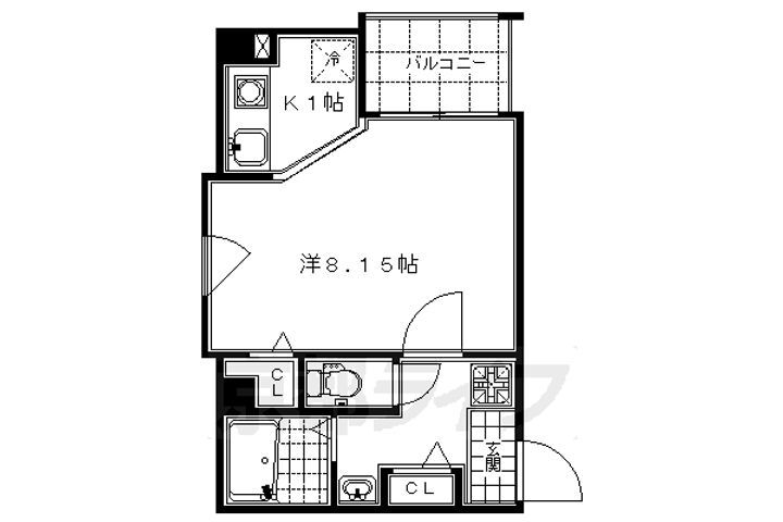 京都府京都市南区吉祥院九条町 西大路駅 1K マンション 賃貸物件詳細
