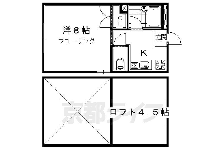 京都府京都市下京区中堂寺北町 丹波口駅 1K マンション 賃貸物件詳細