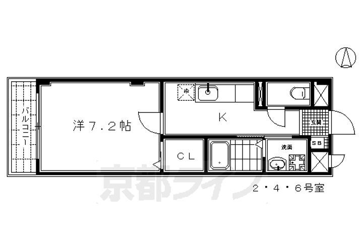 京都府京都市南区四ツ塚町 東寺駅 1K マンション 賃貸物件詳細