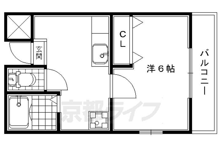 京都府宇治市広野町 大久保駅 1K マンション 賃貸物件詳細