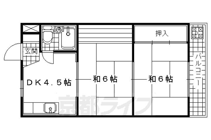 京都府宇治市槇島町 向島駅 2DK マンション 賃貸物件詳細