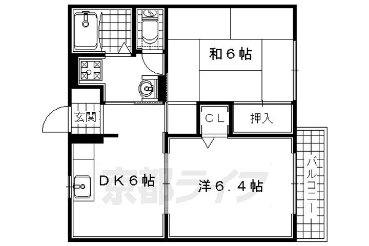 京都府宇治市伊勢田町 小倉駅 2DK アパート 賃貸物件詳細