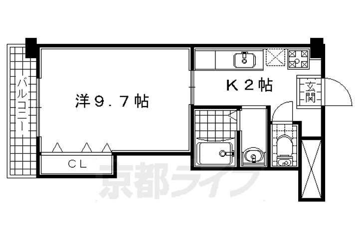 京都府城陽市久世 久津川駅 1K マンション 賃貸物件詳細
