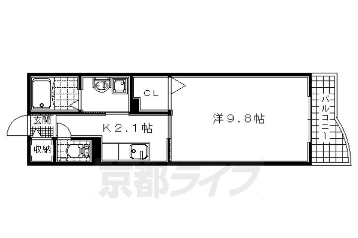 京都府宇治市大久保町 大久保駅 1K マンション 賃貸物件詳細