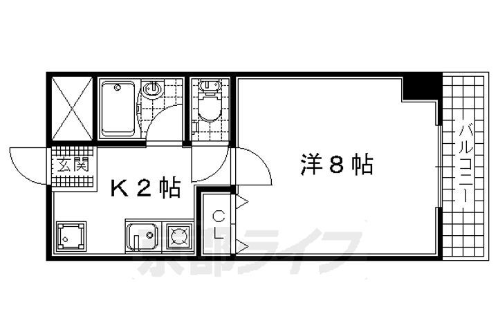 京都府京田辺市河原受田 新田辺駅 1K マンション 賃貸物件詳細