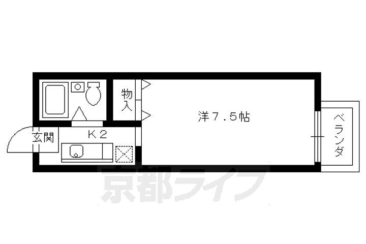 京都府京都市北区上賀茂梅ケ辻町 北山駅 1K アパート 賃貸物件詳細