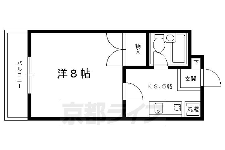 京都府京都市左京区静市市原町 市原駅 1K マンション 賃貸物件詳細