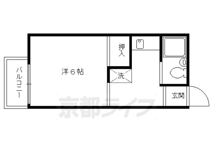 京都府京都市左京区高野清水町 元田中駅 1K アパート 賃貸物件詳細