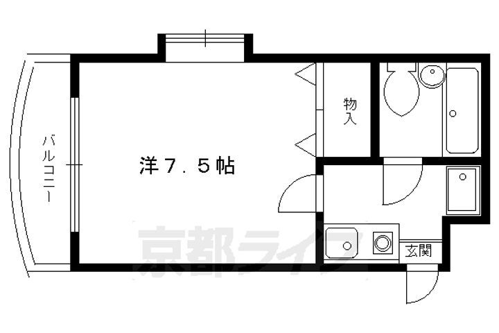 京都府京都市左京区静市市原町 二軒茶屋駅 1K マンション 賃貸物件詳細