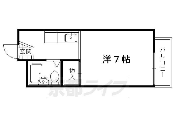京都府京都市北区紫野宮東町 鞍馬口駅 1K マンション 賃貸物件詳細