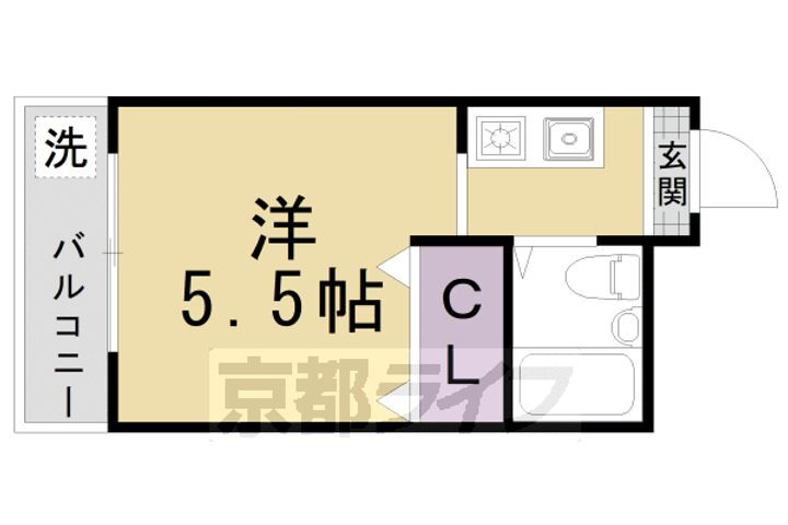 京都府京都市北区鷹峯旧土居町 北大路駅 1K マンション 賃貸物件詳細
