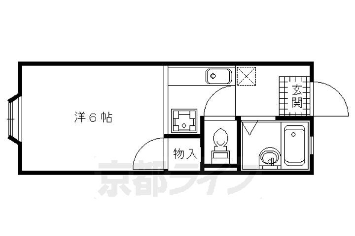 京都府京都市北区上賀茂二軒家町 二軒茶屋駅 1K アパート 賃貸物件詳細