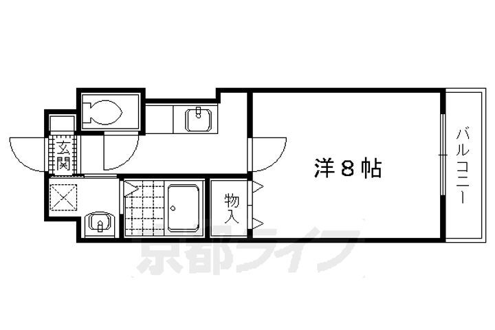 京都府京都市北区上賀茂蝉ケ垣内町 北山駅 1K マンション 賃貸物件詳細