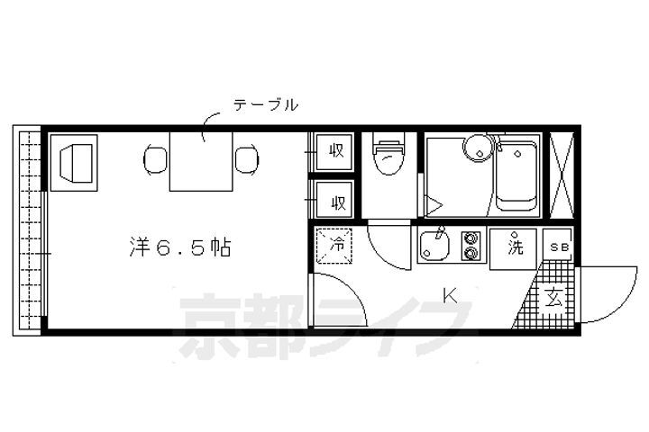 京都府京都市北区西賀茂鹿ノ下町 北大路駅 1K アパート 賃貸物件詳細