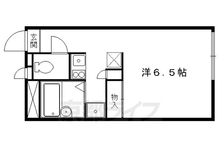 京都府京都市左京区松ケ崎海尻町 松ヶ崎駅 1K アパート 賃貸物件詳細