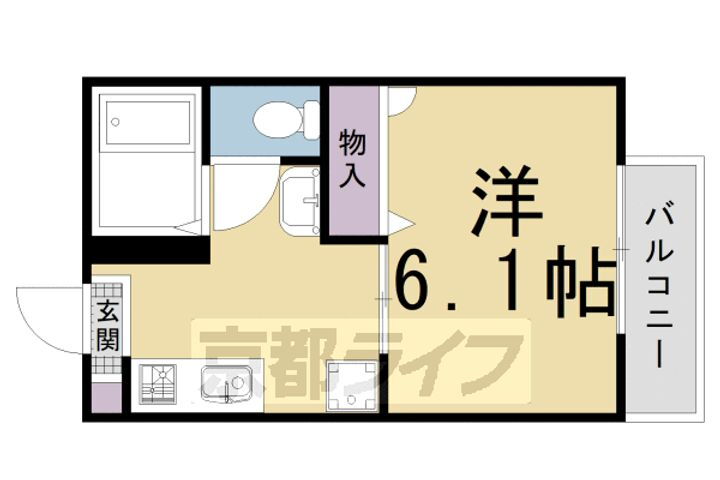 京都府京都市左京区下鴨松ノ木町 鞍馬口駅 1K アパート 賃貸物件詳細