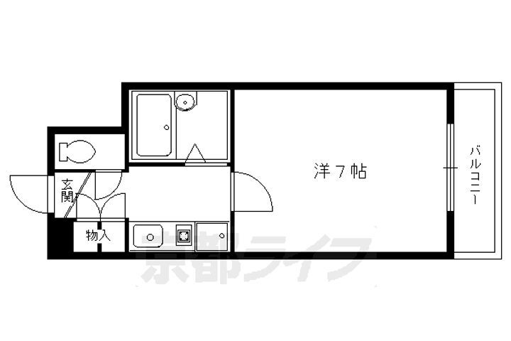 京都府京都市左京区松ケ崎木ノ本町 松ヶ崎駅 1K マンション 賃貸物件詳細