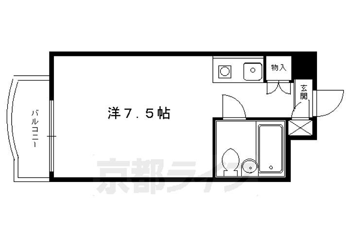 京都府京都市左京区上高野上荒蒔町 国際会館駅 1K マンション 賃貸物件詳細