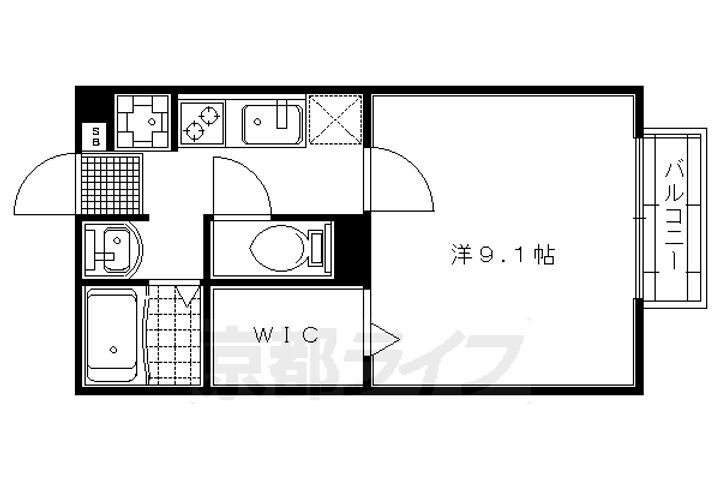 京都府京都市下京区七条御所ノ内西町 西大路駅 1K アパート 賃貸物件詳細