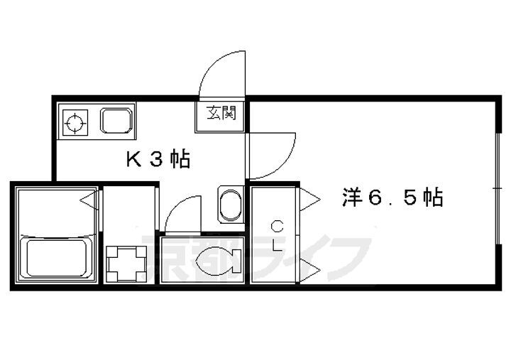 京都府京都市中京区西ノ京池ノ内町 二条駅 1K アパート 賃貸物件詳細