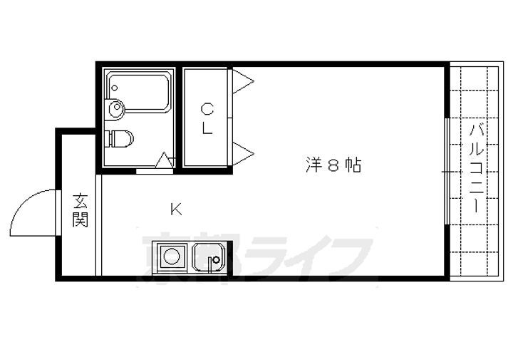 京都府京都市右京区西京極南大入町 西京極駅 1K マンション 賃貸物件詳細