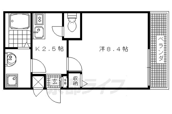 京都府京都市下京区西七条北衣田町 西大路駅 1K マンション 賃貸物件詳細