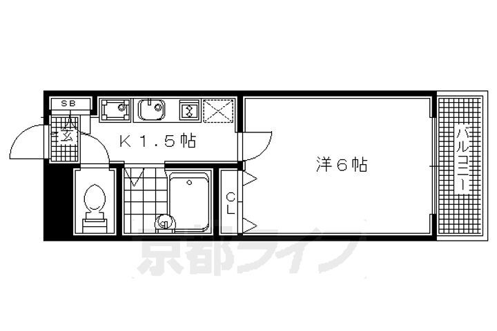 京都府京都市右京区西京極徳大寺団子田町 西京極駅 1K アパート 賃貸物件詳細