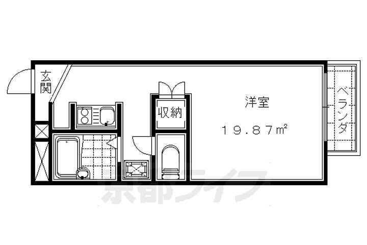 京都府京都市伏見区向島庚申町 観月橋駅 1K アパート 賃貸物件詳細