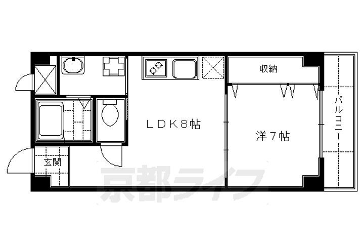 京都府京都市伏見区深草鞍ケ谷 藤森駅 1LDK マンション 賃貸物件詳細