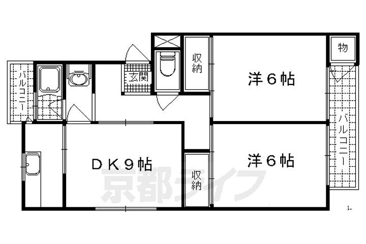 京都府京都市伏見区納所町 淀駅 2LDK マンション 賃貸物件詳細