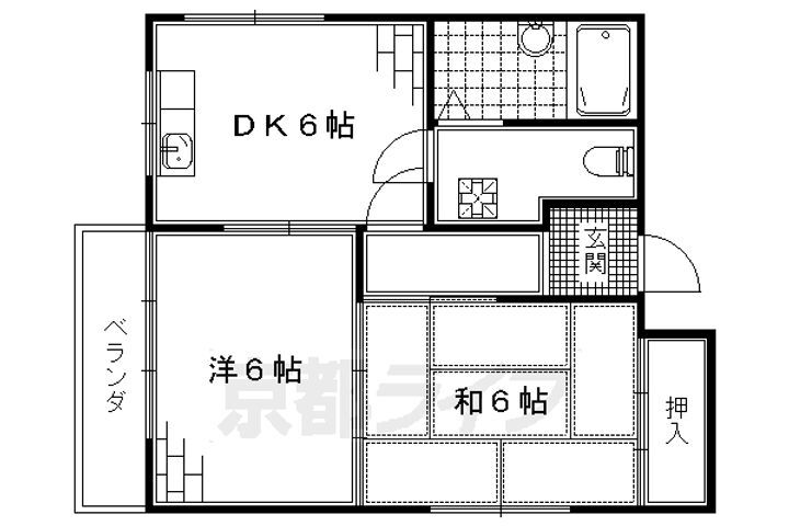 京都府京都市伏見区向島中之町 観月橋駅 2DK マンション 賃貸物件詳細