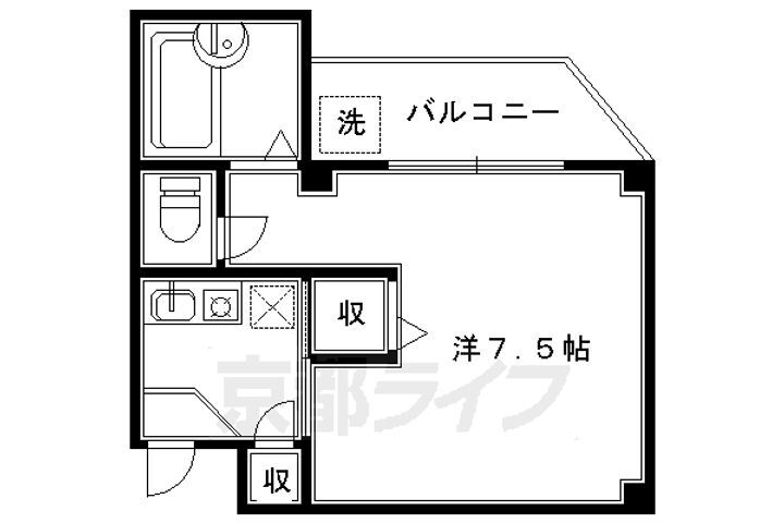 京都府京都市上京区杉本町 今出川駅 1K マンション 賃貸物件詳細
