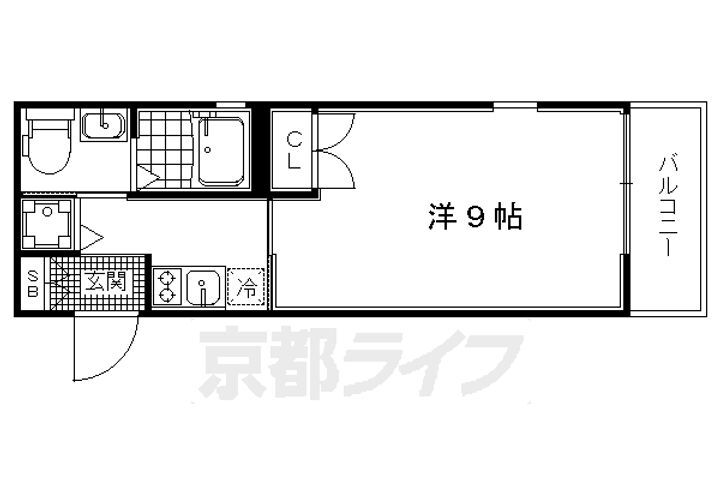 アクアプレイス京都西陣 2階 1K 賃貸物件詳細